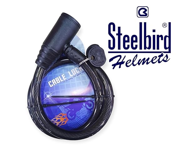 STEELBIRD Cable Lock 600Mm Safety Accessories