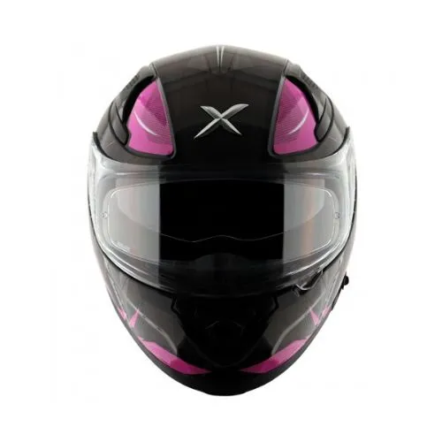 APEX AXOR HUNTER BLACK PINK FULL FACE HELMET