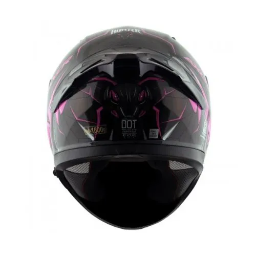 APEX AXOR HUNTER BLACK PINK FULL FACE HELMET