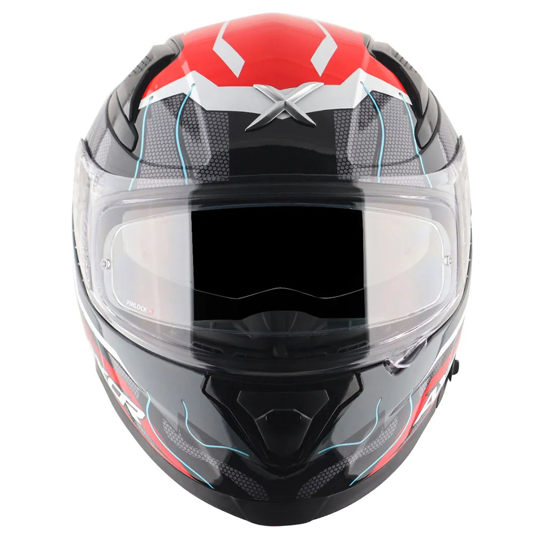 AXOR Apex Dynamo Black Red Full Face Helmet