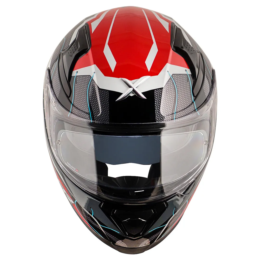 AXOR Apex Dynamo Black Red Full Face Helmet