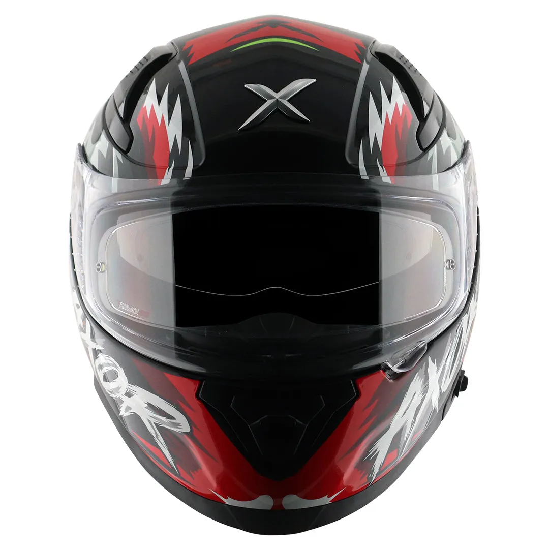 AXOR Apex Falcon Black Red Full Face Helmet