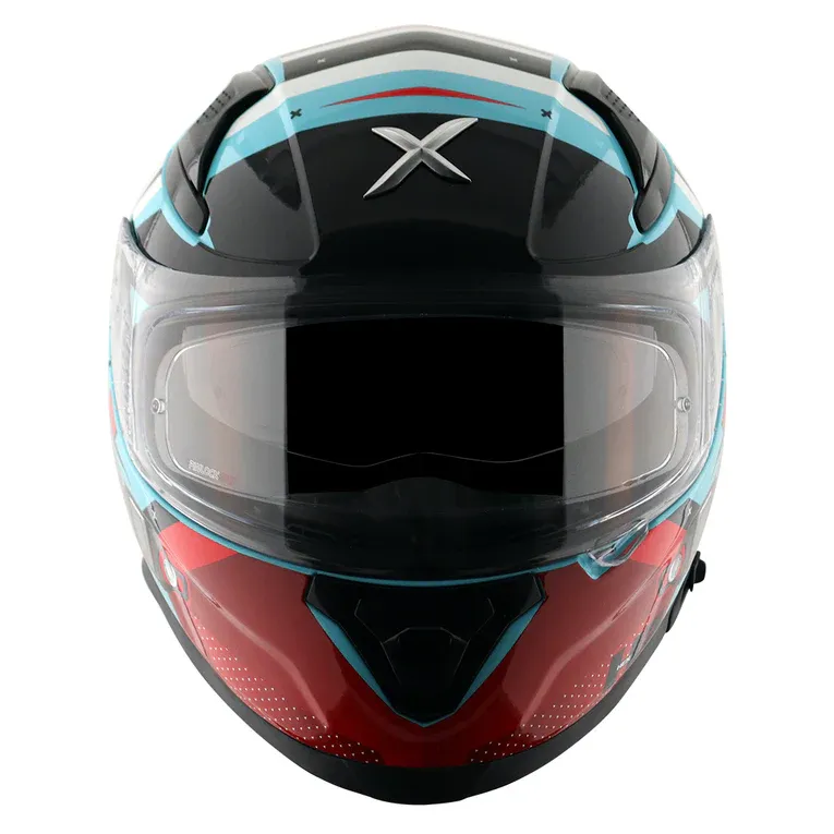 AXOR Apex Hex 2 Hex Blue Red Full Face Helmet