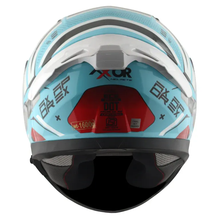 AXOR Apex Hex 2 Hex Blue Red Full Face Helmet