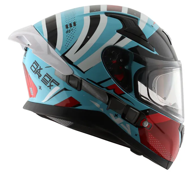AXOR Apex Hex 2 Hex Blue Red Full Face Helmet