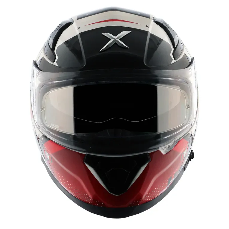 AXOR Apex Hex 2 White Red Full Face Helmet