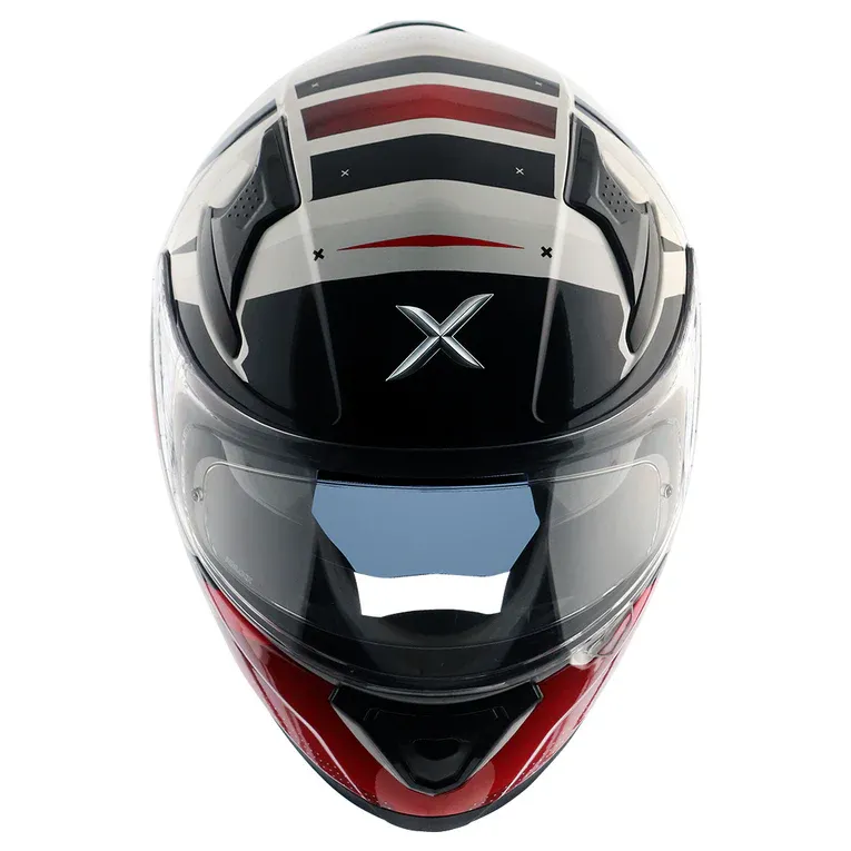 AXOR Apex Hex 2 White Red Full Face Helmet