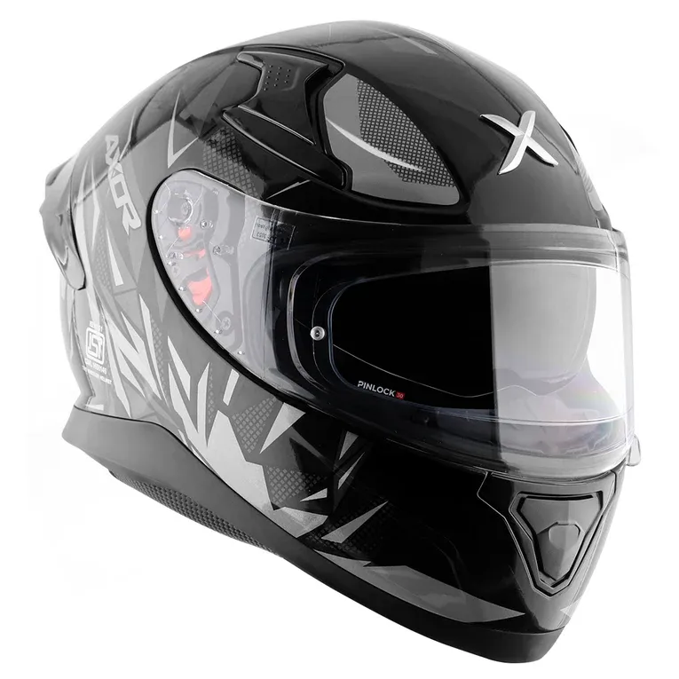 AXOR Apex Hunter Black Grey Full Face Helmet