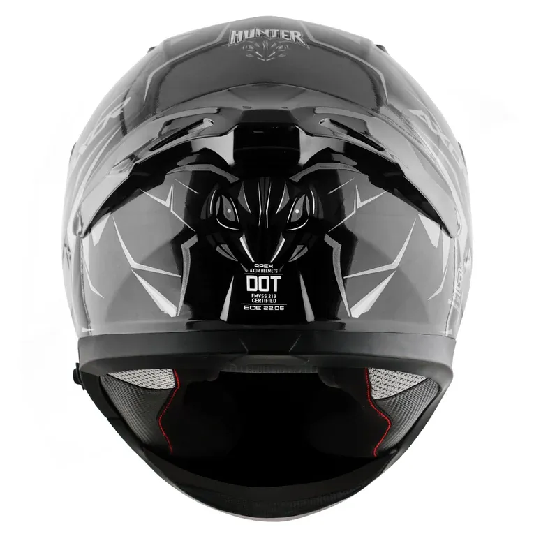 AXOR Apex Hunter Black Grey Full Face Helmet