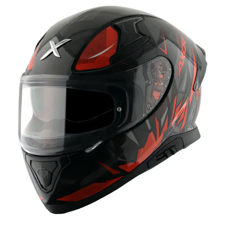 AXOR Apex Hunter Black Orange Full Face Helmet