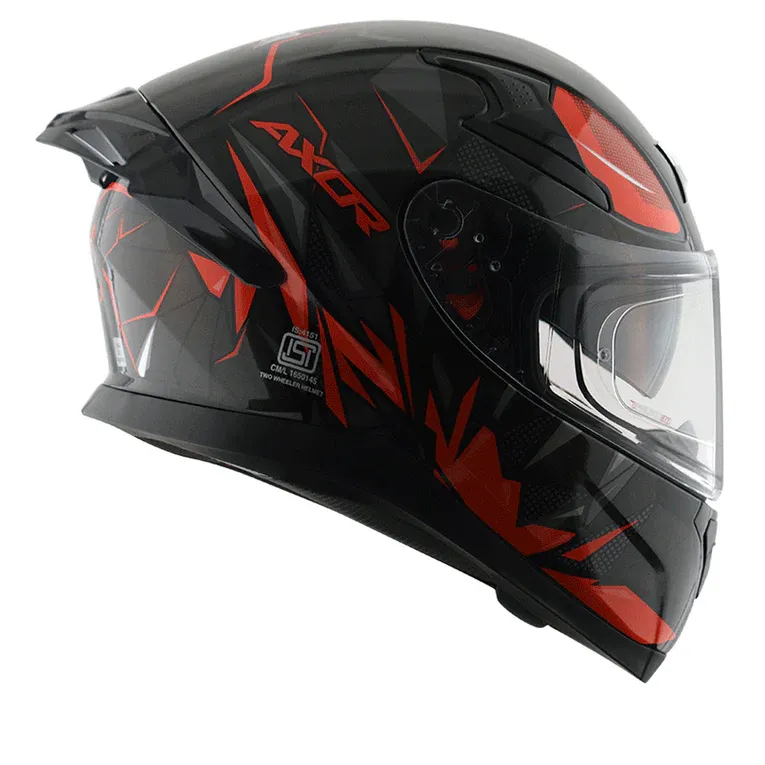 AXOR Apex Hunter Black Orange Full Face Helmet