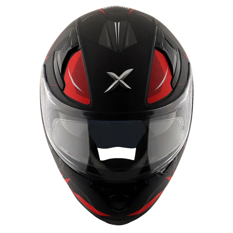 AXOR Apex Hunter Black Red Full Face Helmet
