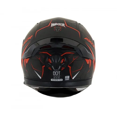 AXOR Apex Hunter Dull Black Orange Full Face Helmet