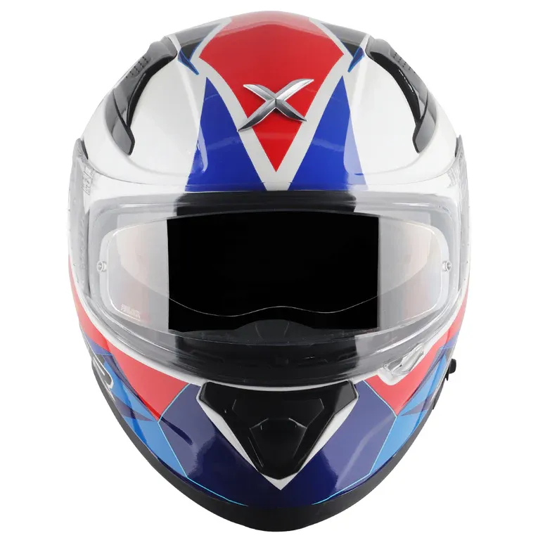 AXOR Apex Prism White Blue Full Face Helmet