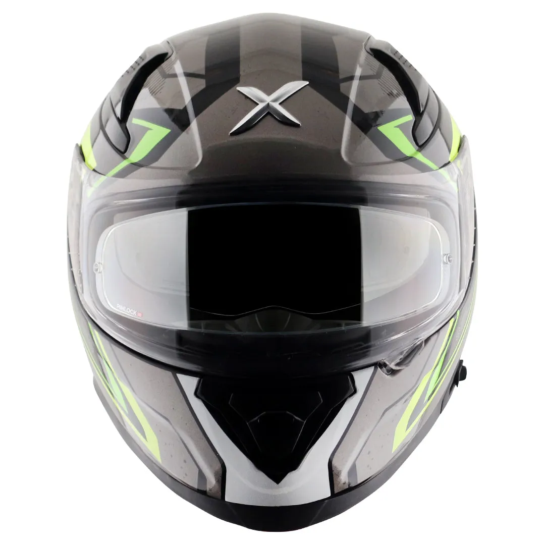AXOR Apex Road Trip Black Neon Yellow Full Face Helmet