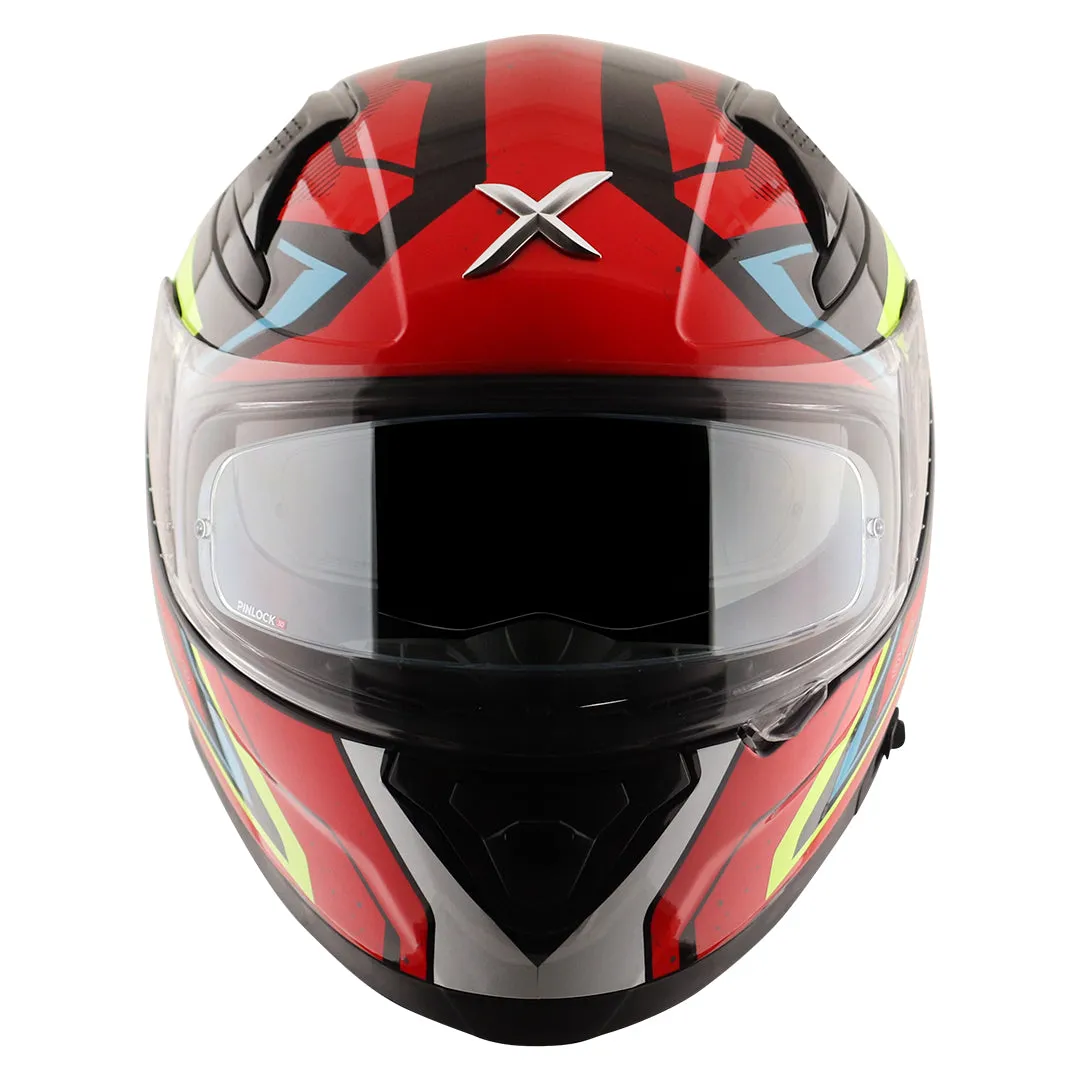 AXOR Apex Road Trip Black Red Full Face Helmet