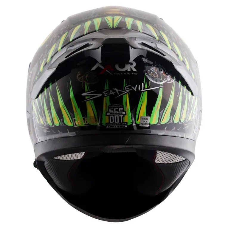 AXOR Apex Seadevil Black Gold Full Face Helmet