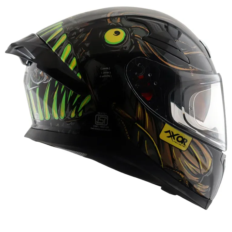 AXOR Apex Seadevil Black Gold Full Face Helmet