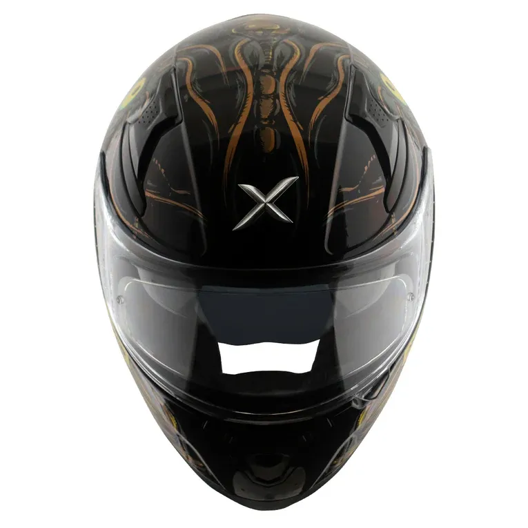 AXOR Apex Seadevil Black Gold Full Face Helmet