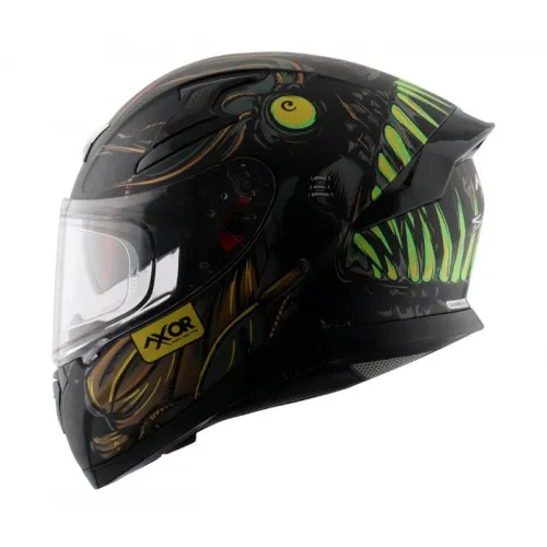 AXOR Apex Seadevil Dull Black Gold Full Face Helmet