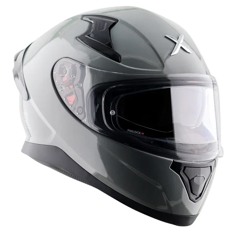 AXOR Apex Solid Cool Grey Full Face Helmet