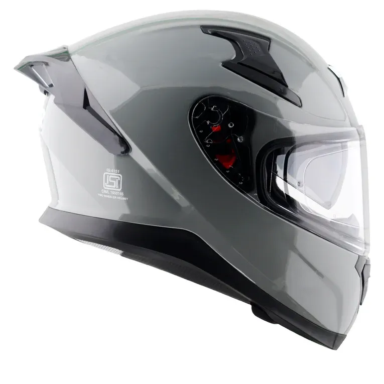 AXOR Apex Solid Cool Grey Full Face Helmet