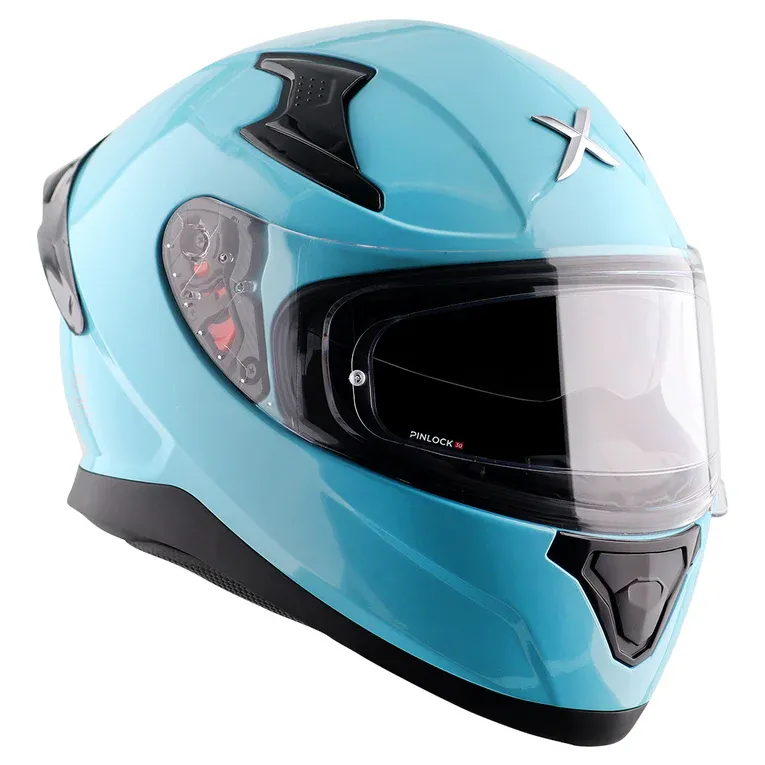 AXOR Apex Solid Hex Blue Full Face Helmet