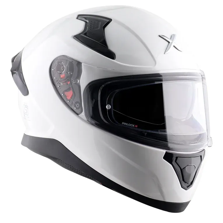 AXOR Apex Solid White Full Face Helmet