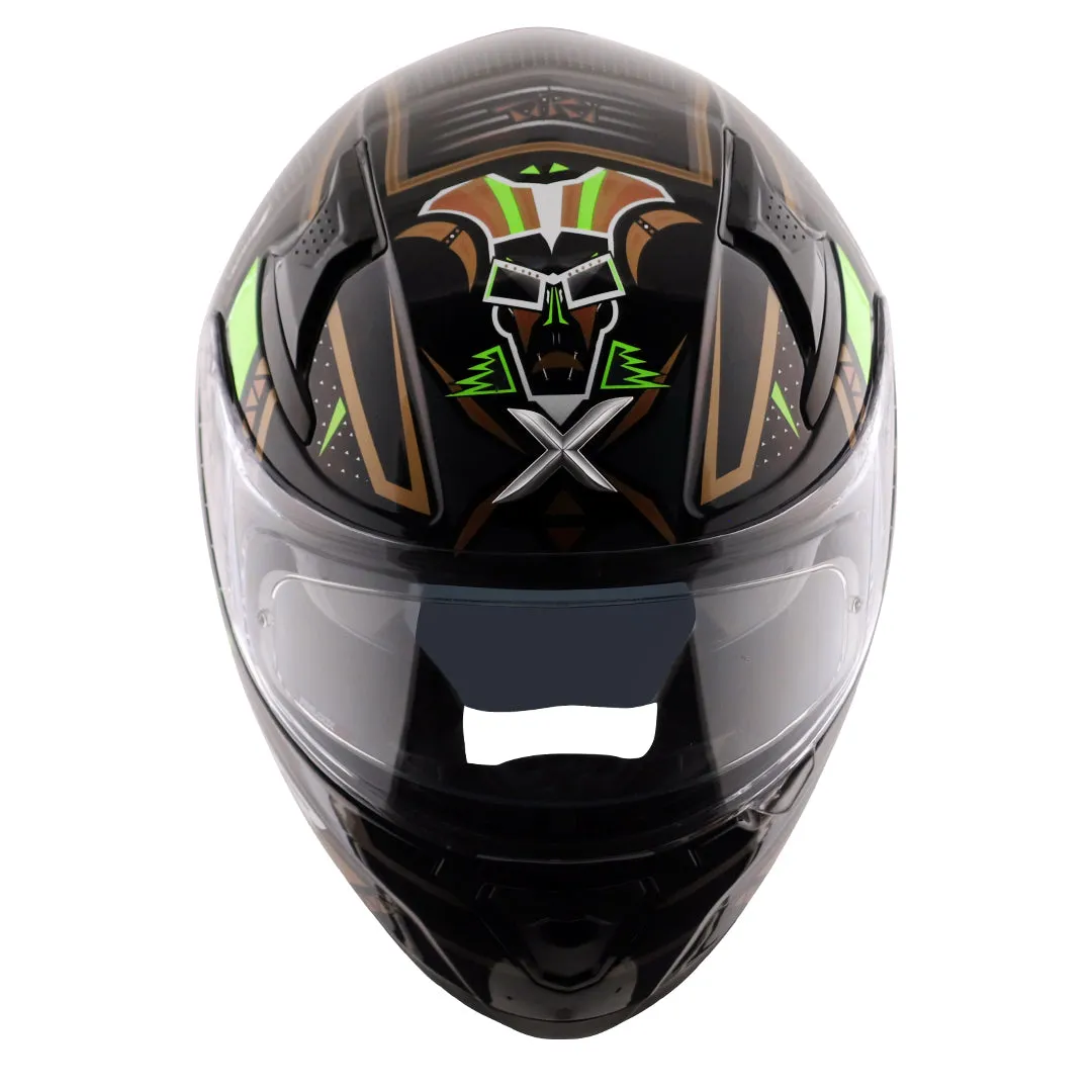 AXOR Apex Tiki Black Gold Full Face Helmet