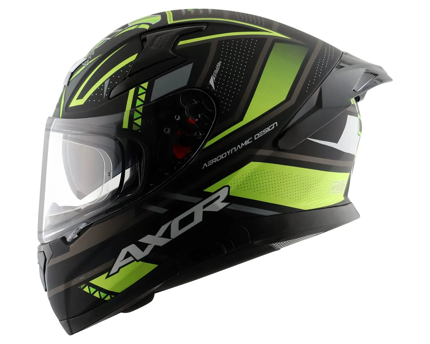 AXOR Apex Tiki Black Neon Yellow Full Face Helmet