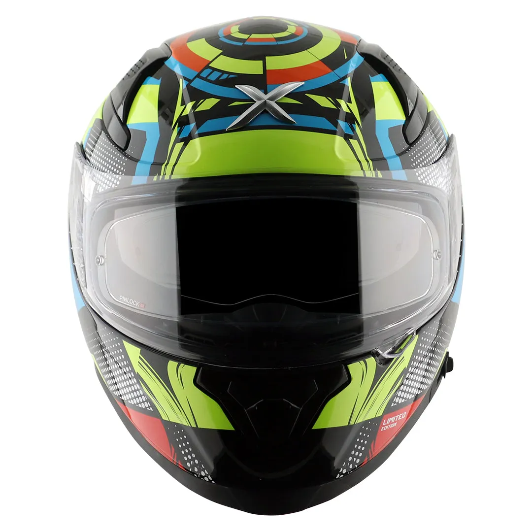AXOR Apex Vivid Black Neon Yellow Full Face Helmet
