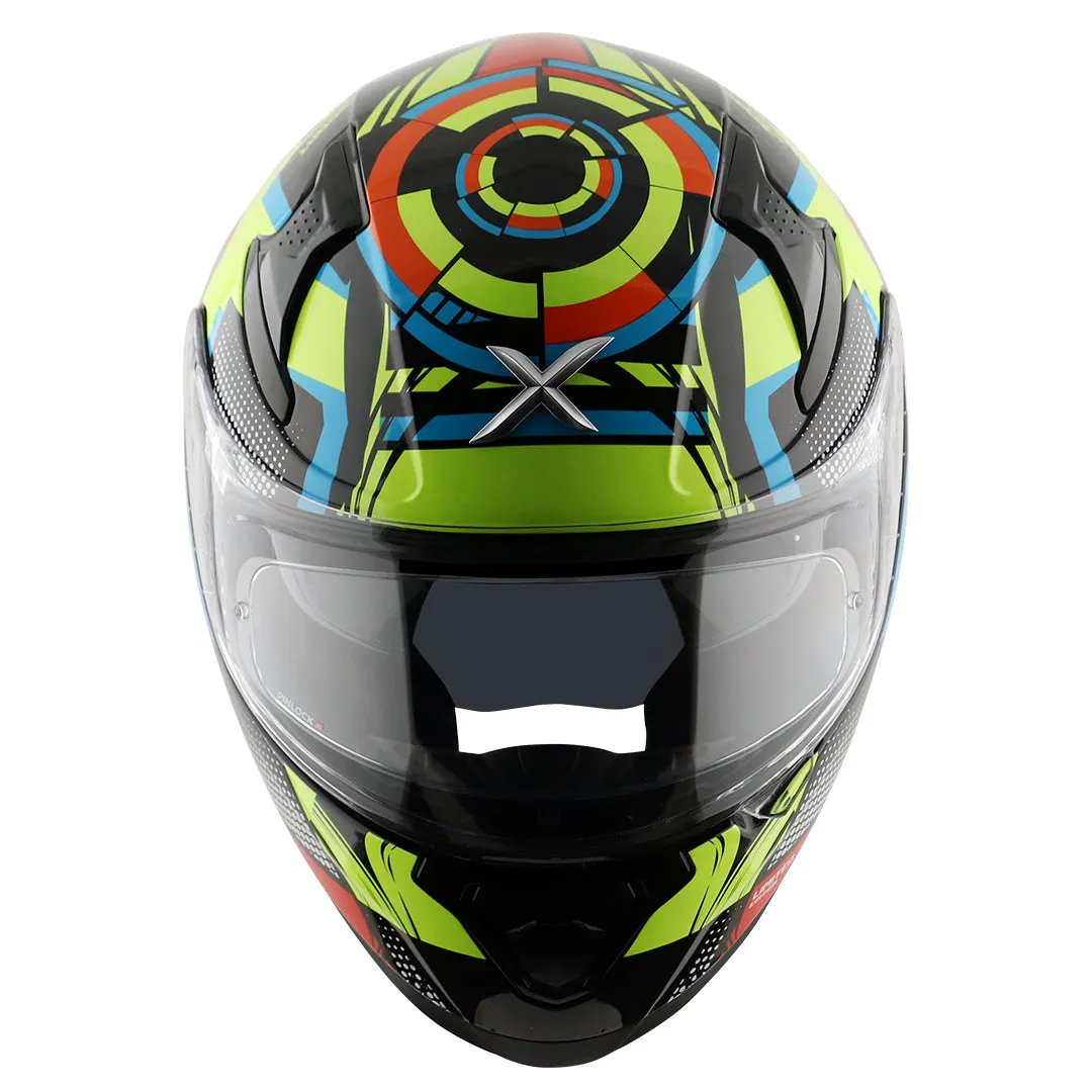 AXOR Apex Vivid Black Neon Yellow Full Face Helmet