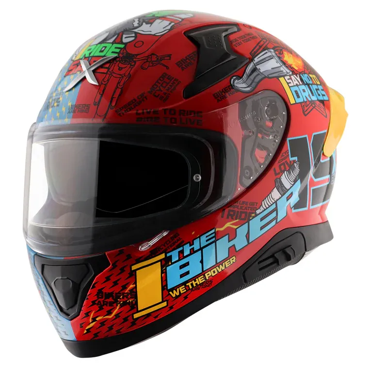 AXOR Apex Xbhp 19 Blue Red Full Face Helmet