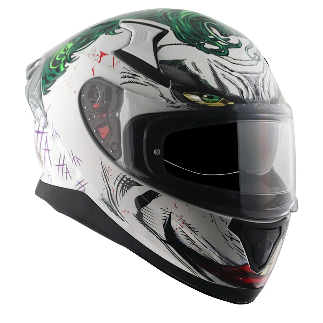 AXOR Apex Joker Special Edition White Green Full Face Helmet