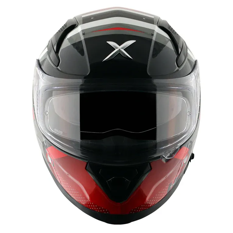 AXOR Apex Hex 2 Cool Grey Red Full Face Helmet