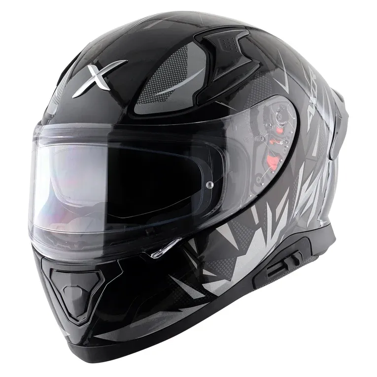 Axor Apex Hunter Dull Black Gray Full Face Helmet