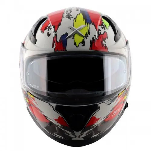 AXOR Apex Racer White Neon Yellow Full Face Helmet