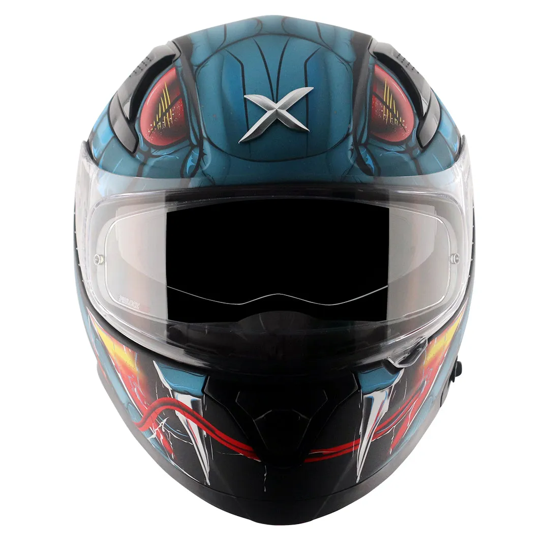AXOR Apex Venomous Dull Balck M Blue Full Face Helmet