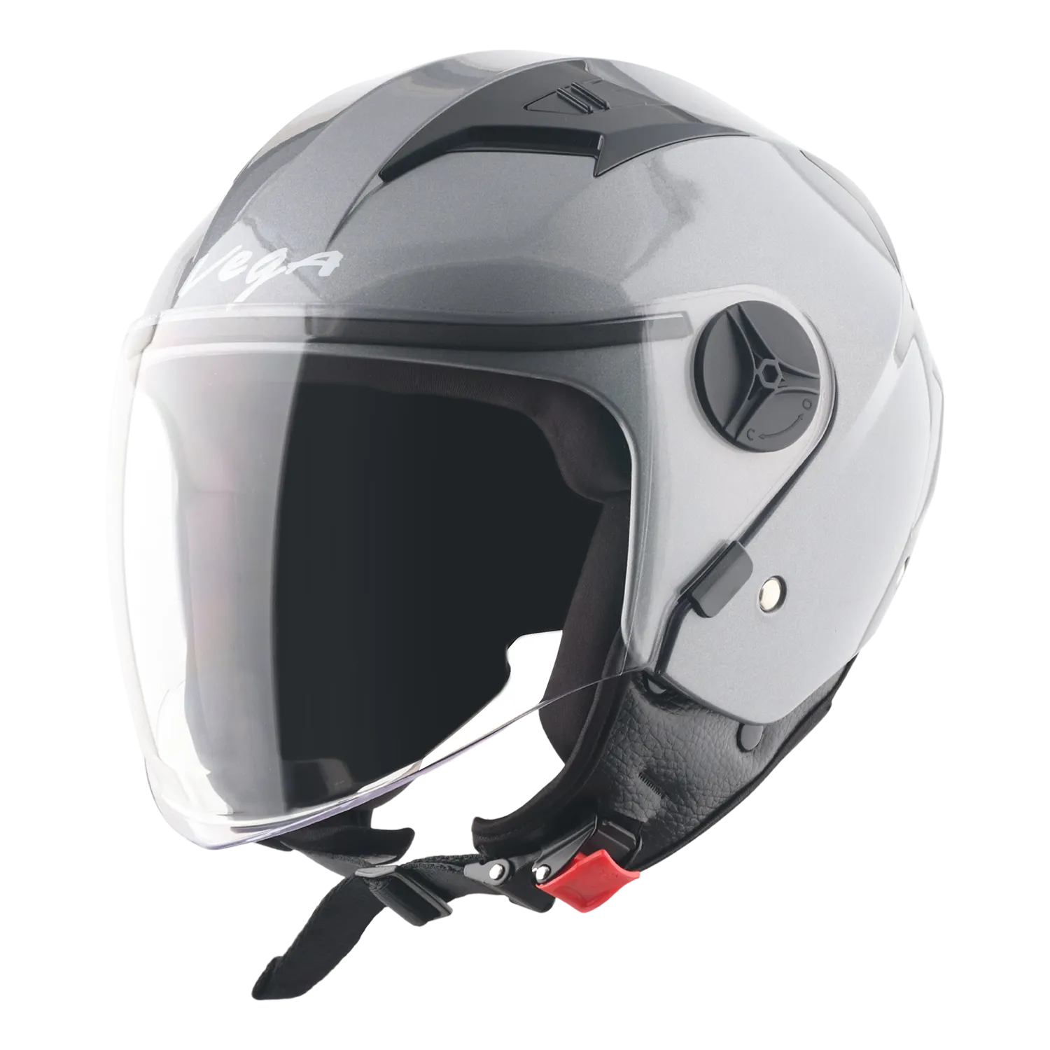 Axor Clark Solid Athena GREY Half Face Helmet