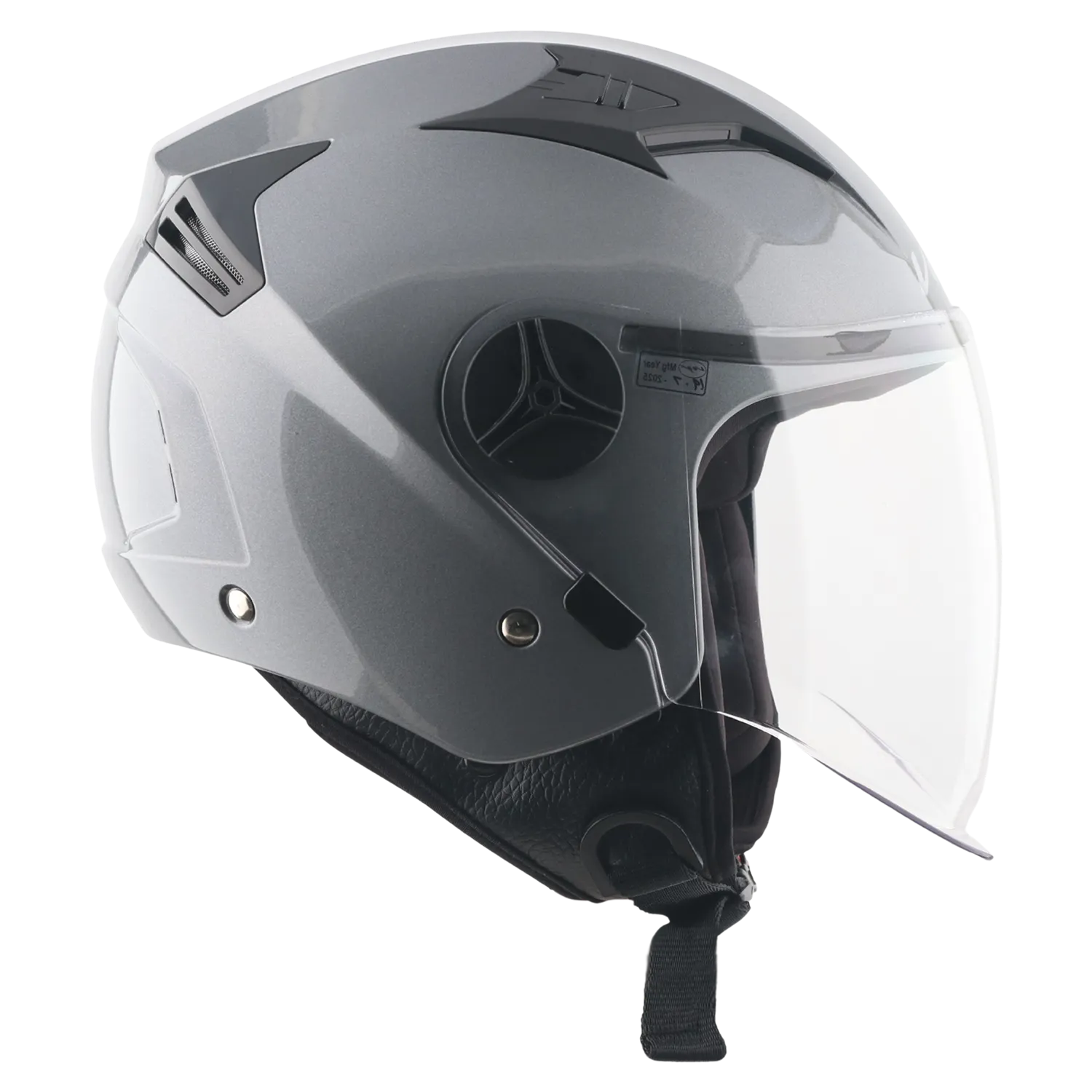 Axor Clark Solid Athena GREY Half Face Helmet