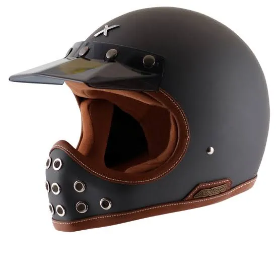 Axor Moto X Solid Dull Athena Grey Full Face Helmet