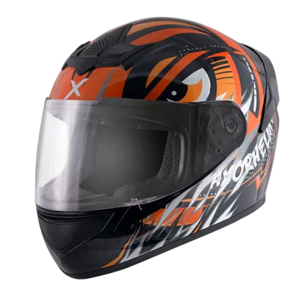 AXOR Rage Trogon Black Orange Full Face Helmet