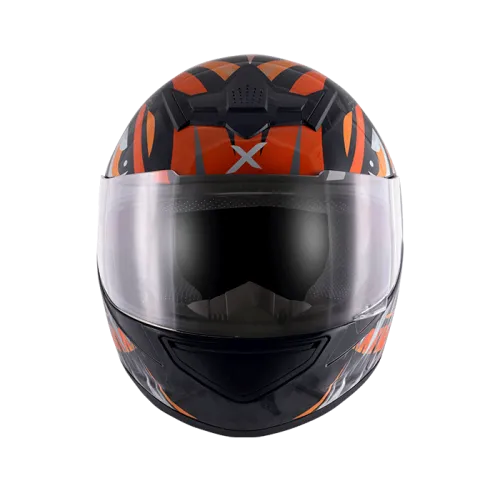 AXOR Rage Trogon Black Orange Full Face Helmet