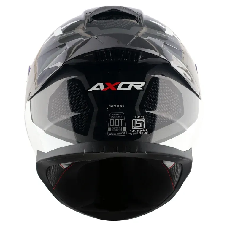 AXOR Saber Spark Black Grey Full Face Helmet
