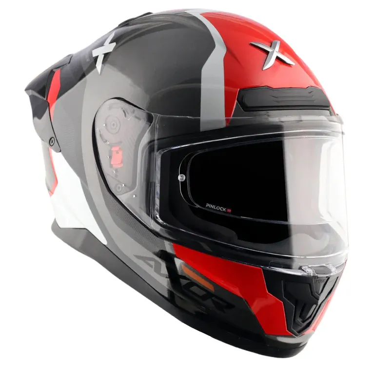 AXOR Saber Spark Black Red Full Face Helmet
