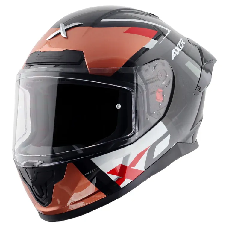 AXOR Saber X Sport Black Orange Full Face Helmet