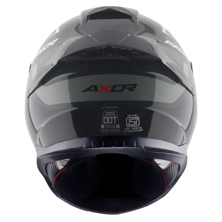 AXOR Saber X Sport Black Orange Full Face Helmet
