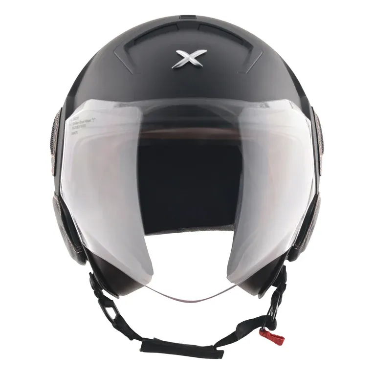 Axor Striker Icon Dull Black Tan Half Face Helmet