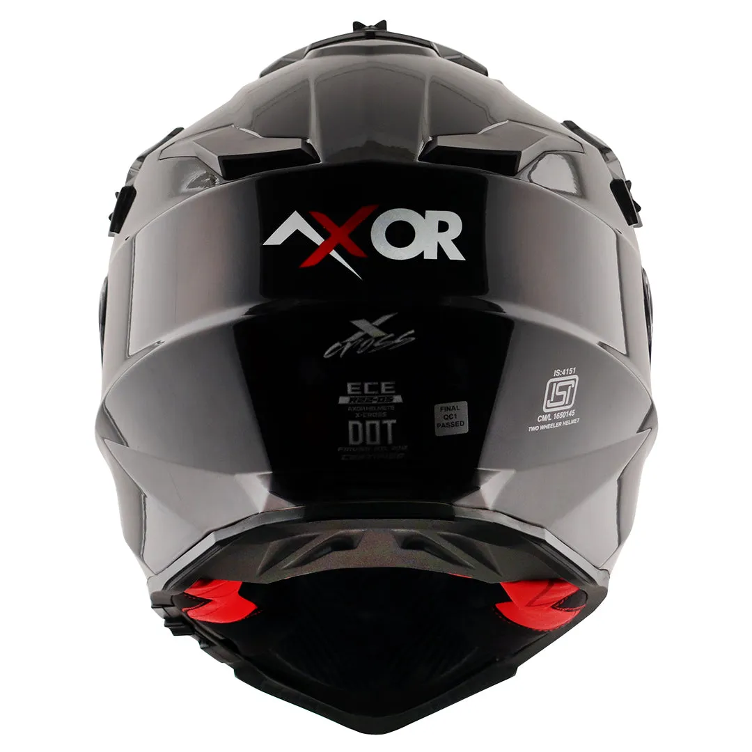 AXOR X Cross Sc Black Red Off Road Helmet