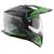 AXOR X Cross Flash Dual Visor Cool Grey Green Off Road Helmet
